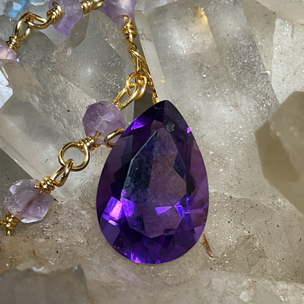 Amethyst Pear Cut Loosegem